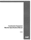 Case CE COMPLETE Specifications Manual COMPLETE Service Manual 