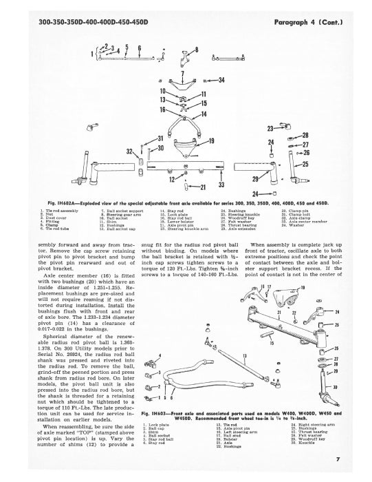 Case IH 300, 300 Utility Harvester Service Manual IH-10