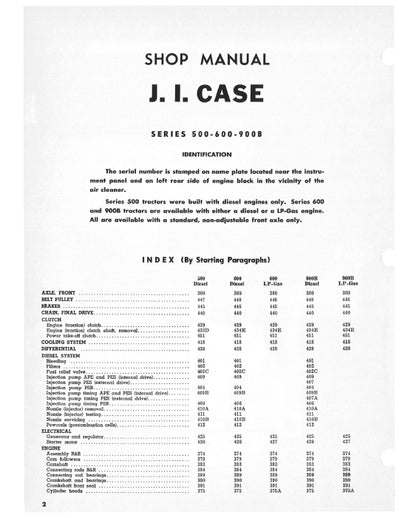 Case IH 730 Wheeled Tractor Service Manual C-202