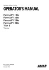 Case IH Farmall 110A, 120A, 125A, 140A Tier 3 Tractor Operator Manual 90459943