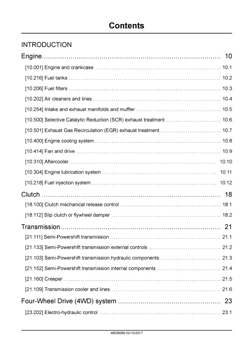 Case IH Farmall 110U, 120U Tractor Service Manual 48038069