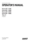 Case IH Farmall 120A Tier 3 Tractor Operator Manual 90324194