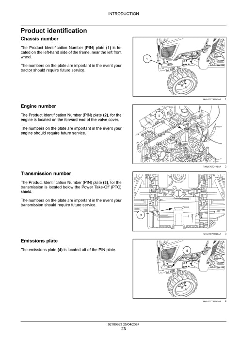 Case IH Farmall 25SC Service Repair Manual 92189883