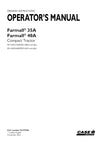 Case IH Farmall 35A, 40A Compact Tractor Operator Manual 92157945