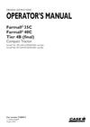 Case IH Farmall 35C, 40C Tier 4B (final) Tractor Operator Manual 91800913