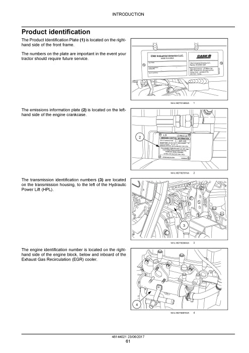 Case IH Farmall 45C,55C Cab-ROPS Tier 4B (final) Compact Tractor Service Manual 48144021