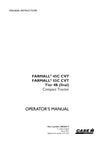 Case IH Farmall 45C CVT, 55C CVT Tier 4B (final) Compact Tractor Operator Manual 48028215
