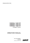 Case IH Farmall 50B CVT Tier 3 Compact Tractor Operator Manual 48028211