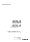 Case IH Maxxum 115, 125, 135, 145, 150 ActiveDrive 4 Tractors Operator Manual 92325121