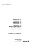 Case IH Maxxum 125 Multicontroller ActiveDrive 8 Tractor Operator Manual 92325163