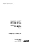 Case IH Maxxum 135 CVT Tier 4B (Final) Tractor Operator Manual 48057393