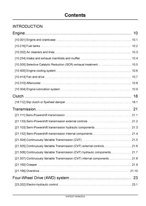 Case IH Maxxum 145 Multicontroller Tier 4B (Final) Tractor Service Manual 51675237