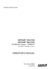 Case IH Optum 270 CVX, 300 CVX Drive Tractor Operator Manual 51449970