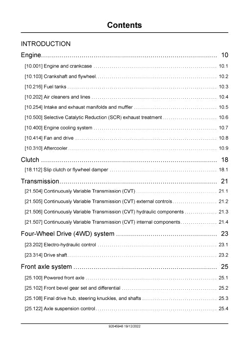 Case IH Optum 270 CVX AFS Connect Tractor (Stage V) Service Repair Manual 92045948