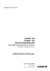 Case IH Puma 150, 165 Multicontroller- ActiveDrive 6/PowerDrive Tractor Operator Manual 92647507