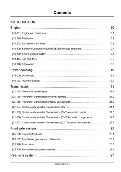 Case IH Rowtrac 420 Tier 4B (Final) Tractor Service Manual 48193194