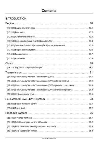 Case IH Vestrum 100 CVX Tractor Service Manual 91734348
