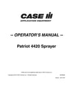Case Ih 4420 Patriot Sprayer Operator Manual - PDF Download
