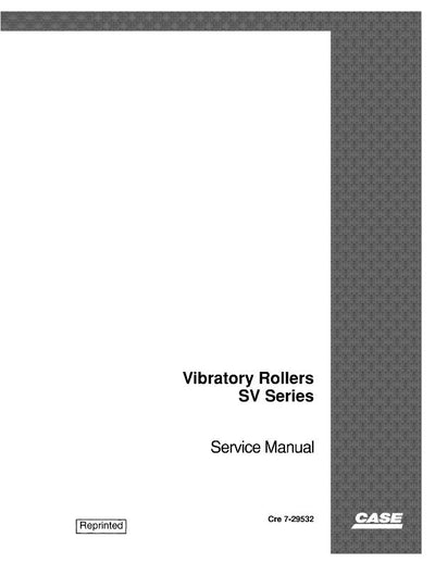 Case SV208, SV210, SV211, SV212, SV216, SV223 Vibratory Roller Service Manual