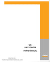 Case W5 Unit Loader Parts Manual