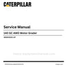 Caterpillar 140 GC AWD Motor Grader Service Repair Manual (SN W9300001-UP) PDF