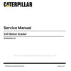 Caterpillar 140 Motor Grader Service Repair Manual (SN B5400001-UP) PDF