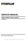 Caterpillar 239D3 Compact Track Loader Service Manual PDF Download (KE900001-UP)