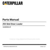 Caterpillar 250 Skid Steer Loader Parts Manual (5L600001-UP) PDF Download