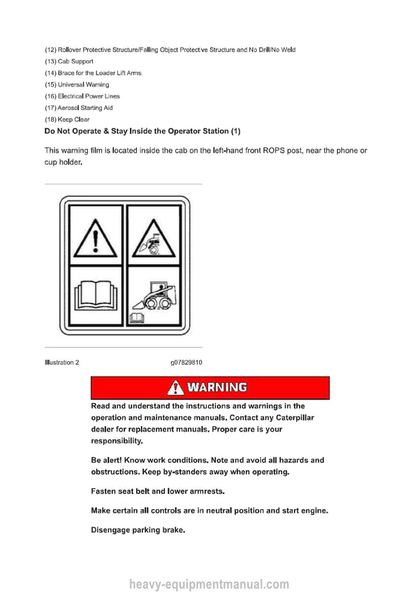 Caterpillar 275 Compact Track Loader PDF Operation & Maintenance Manual Download R8Y00001-up