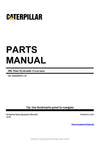 Caterpillar 306 Mini Hydraulic Excavator Parts Manual 6G600001-up