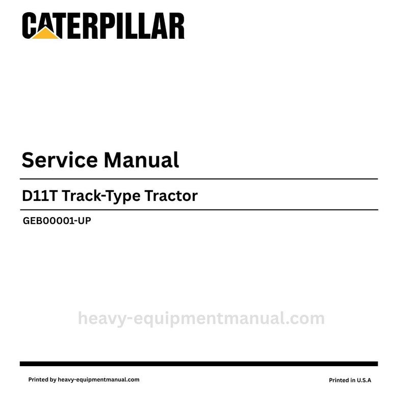 Caterpillar D11T Track-Type Tractor Service Repair Manual (SN GEB00001-UP) PDF