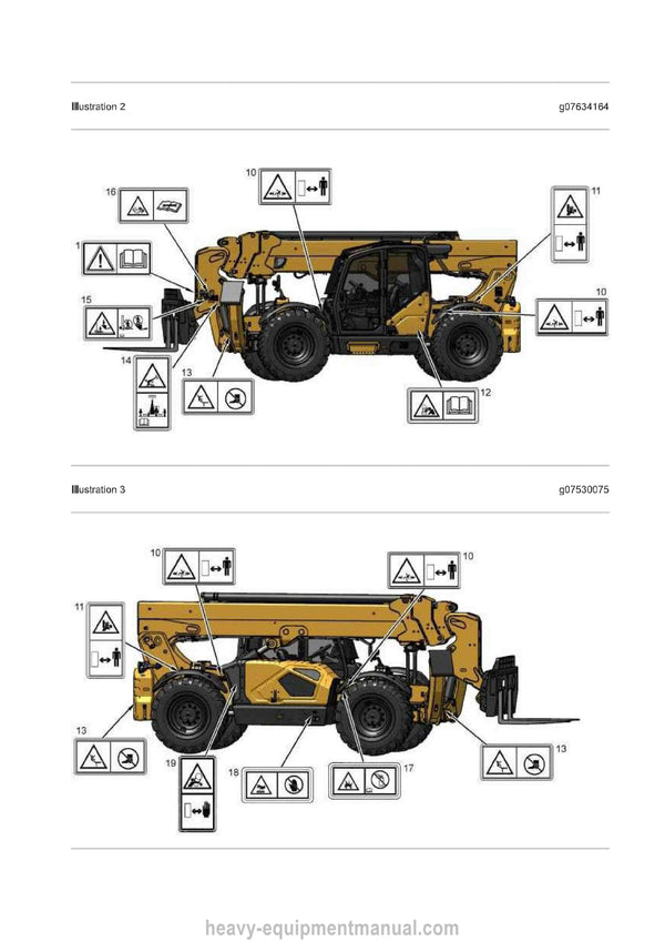 Caterpillar TH1255 Telehandler PDF Operation & Maintenance Manual Download ZH600001-UP 
