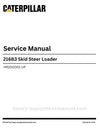 Caterpillar 216B3 Skid Steer Loader Service Manual (HR200001-UP) PDF Download
