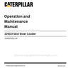 Caterpillar 226D3 Skid Steer Loader Operation & Maintenance Manual (DX800001-UP) PDF