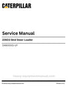 Caterpillar 226D3 Skid Steer Loader Service Manual (DX800001-UP) PDF Download