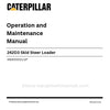 Caterpillar 242D3 Skid Steer Loader Operation & Maintenance Manual (ME600001-UP) PDF