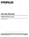 Caterpillar 246D3 Skid Steer Loader Service Manual (TC700001-UP) PDF Download 