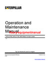 Caterpillar 247B, 257B, 267B, 277B, 287B Multi Terrain Loader Full Complete Operation and Maintenance Manual