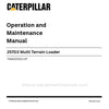 Caterpillar 257D3 Multi Terrain Loader Operation & Maintenance Manual (FMA00001-UP) PDF