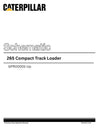 Caterpillar 265 Compact Track Loader Complete Schematic Manual GPR00001-Up
