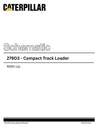 Caterpillar 279D3 Compact Track Loader Complete Schematic Manual RB91-Up