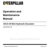 Caterpillar 303.5 CR Mini Hydraulic Excavator Operation & Maintenance Manual (R2E00001-UP) PDF