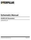 Caterpillar 313D2 GC Excavator Complete Schematic Manual GAP00001-UP