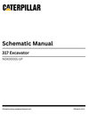 Caterpillar 317 Excavator Complete Schematic Manual NDX00001-UP