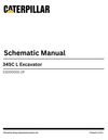 Caterpillar 345C L Excavator Complete Schematic Manual ESD00001-UP