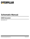 Caterpillar 349E Excavator Complete Schematic Manual RGH00001-UP