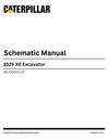 Caterpillar 352F XE Excavator Complete Schematic Manual XAJ00001-UP