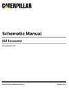 Caterpillar 352 Excavator Complete Schematic Manual JPC00001-UP