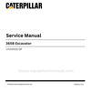 Caterpillar 365B Excavator Service Manual (CFJ00001-UP) PDF Download