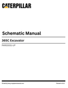 Caterpillar 365C Excavator Complete Schematic Manual PAR00001-UP